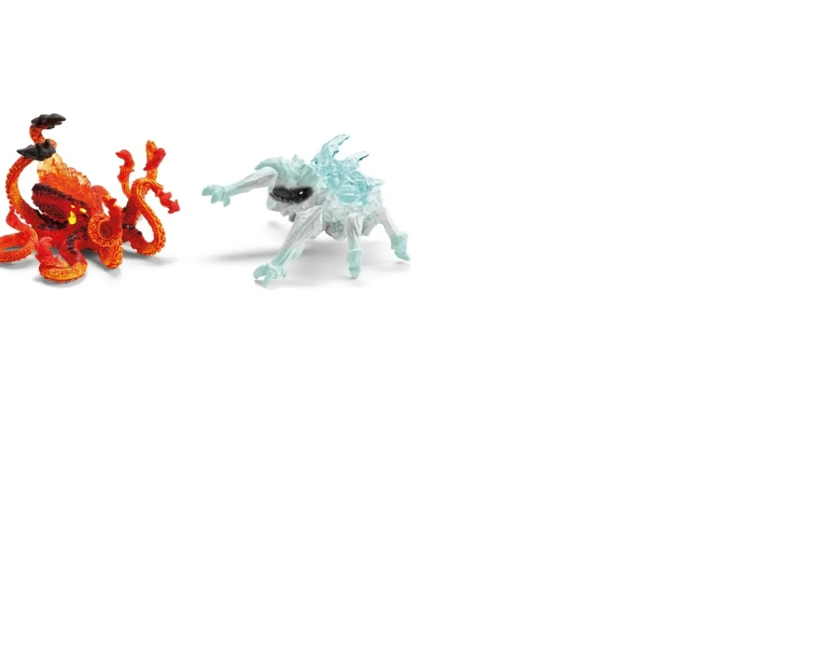 Ken Black schleich Eldrador Creatures 70826 Ice Bug vs. Fire Kraken| Action Figures & Playsets