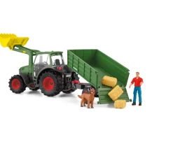 Ken Black schleich Farm World 42608 Tractor with Trailer| Action Figures & Playsets