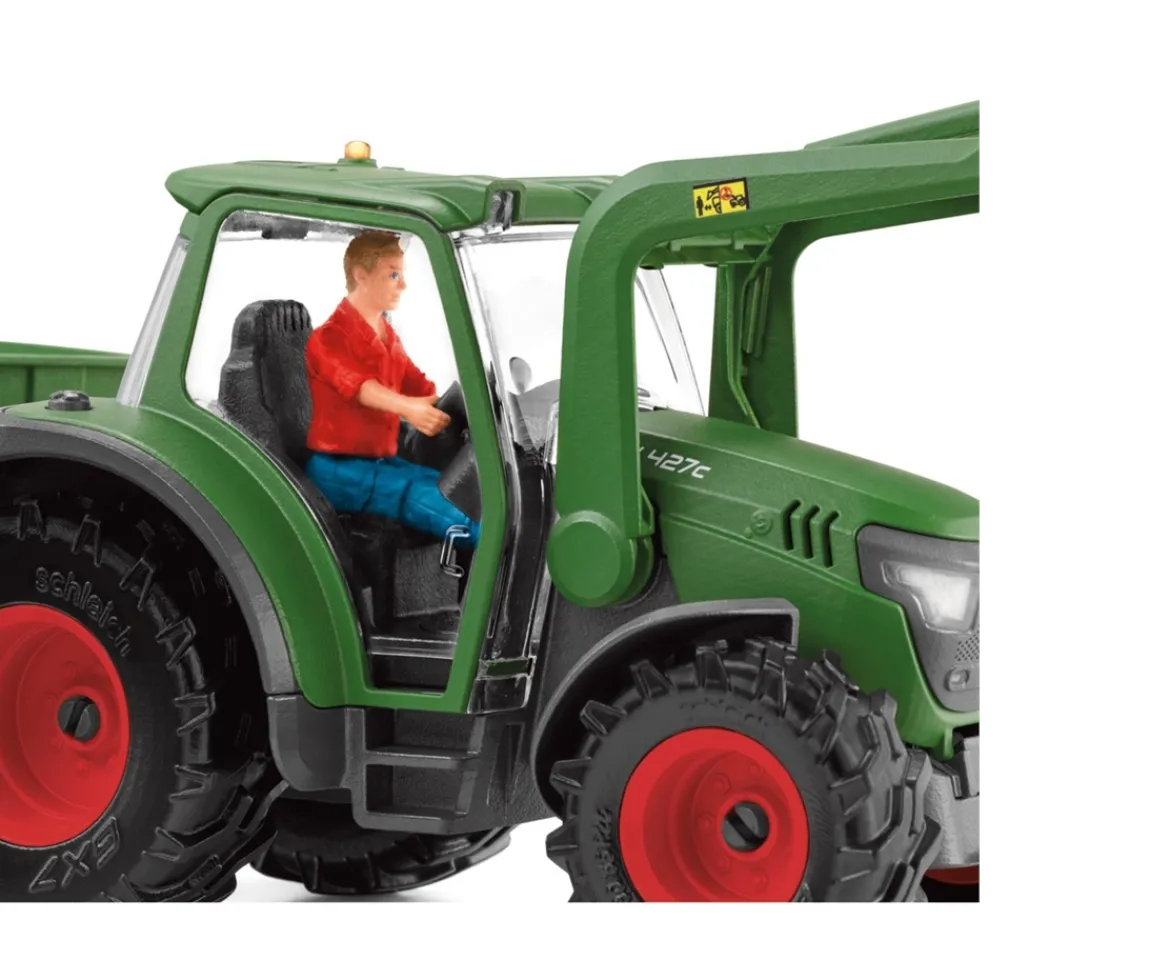 Ken Black schleich Farm World 42608 Tractor with Trailer| Action Figures & Playsets