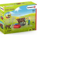 Ken Black Schleich Farm World Happy Cow Wash 42529| Farm Model Vehicles & Playsets|Action Figures & Playsets