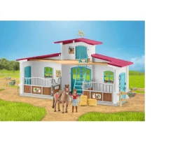 Ken Black Schleich Horse Club 72222 Lakeside Riding Center Starter Set| Farm Model Vehicles & Playsets