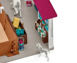 Ken Black Schleich Horse Club 42639 Peppertree Riding Arena Playset| Farm Model Vehicles & Playsets