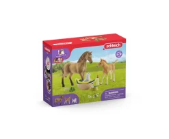Ken Black Schleich Horse Club 42432 Sarah's Baby Animal Care Set| Farm Model Vehicles & Playsets|Dolls & Dollhouses