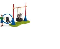 Ken Black Schleich Puppy Agility Training Set 42536| Action Figures & Playsets