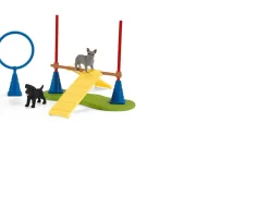 Ken Black Schleich Puppy Agility Training Set 42536| Action Figures & Playsets