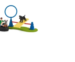 Ken Black Schleich Puppy Agility Training Set 42536| Action Figures & Playsets