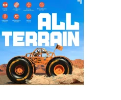 Ken Black Sharper Image 4x4 Giant Crusher Radio Control 4WD Truck| Building & Vehicle Toys