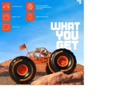 Ken Black Sharper Image 4x4 Giant Crusher Radio Control 4WD Truck| Building & Vehicle Toys