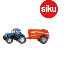 Ken Black Siku 1:50 New Holland T7070 Tractor and Abbey Single Axle Vacuum Tanker| Farm Model Vehicles & Playsets