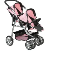 Ken Black Silver Cross Dolls Twin Wave Stroller| Dolls & Dollhouses
