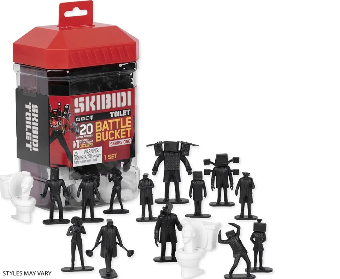 Ken Black Skibidi Toilet Battle Bucket| Action Figures & Playsets