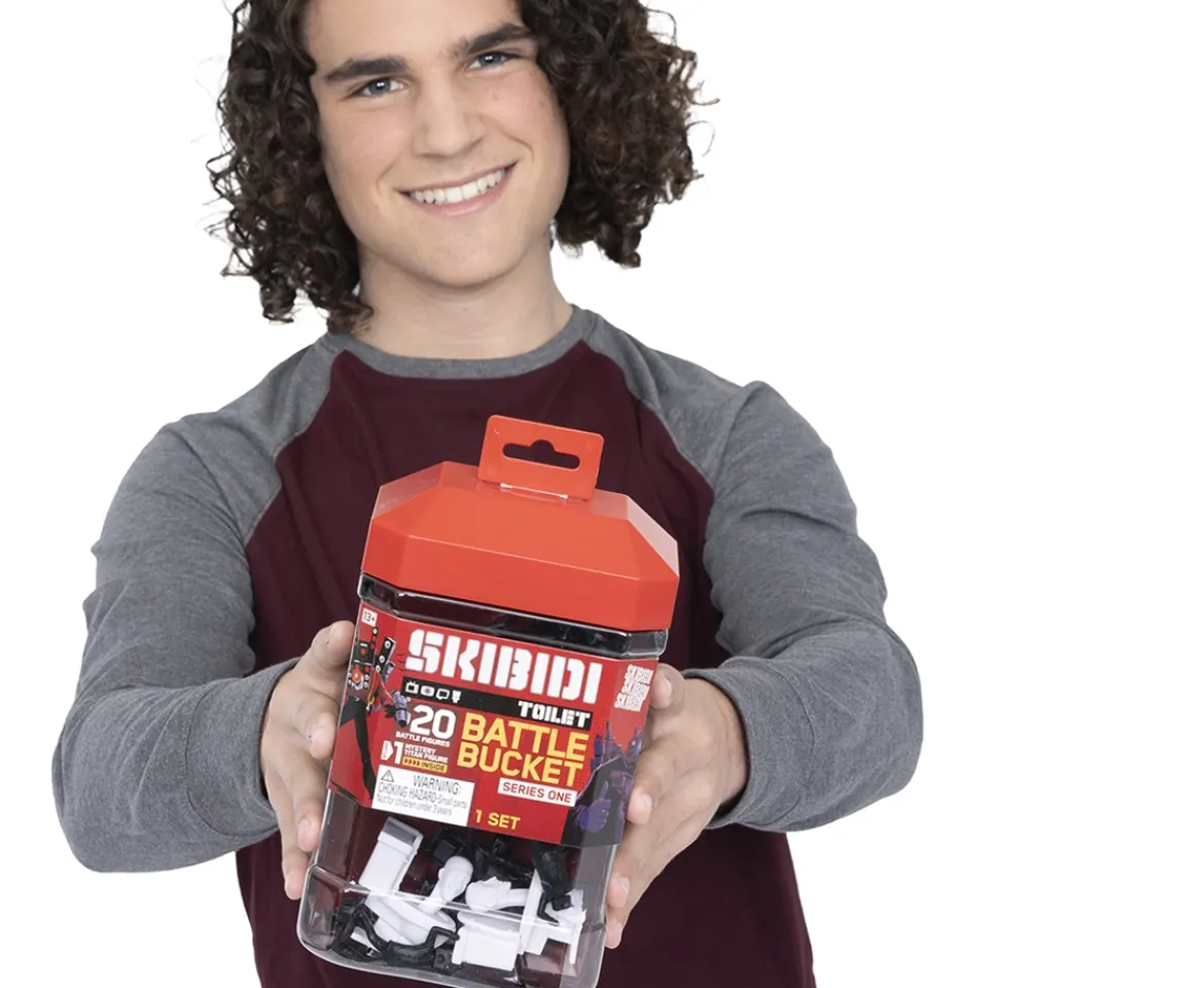 Ken Black Skibidi Toilet Battle Bucket| Action Figures & Playsets