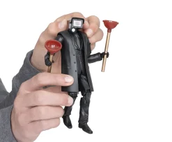 Ken Black Skibidi Toilet Deluxe Figure - TV Plungerman| Action Figures & Playsets