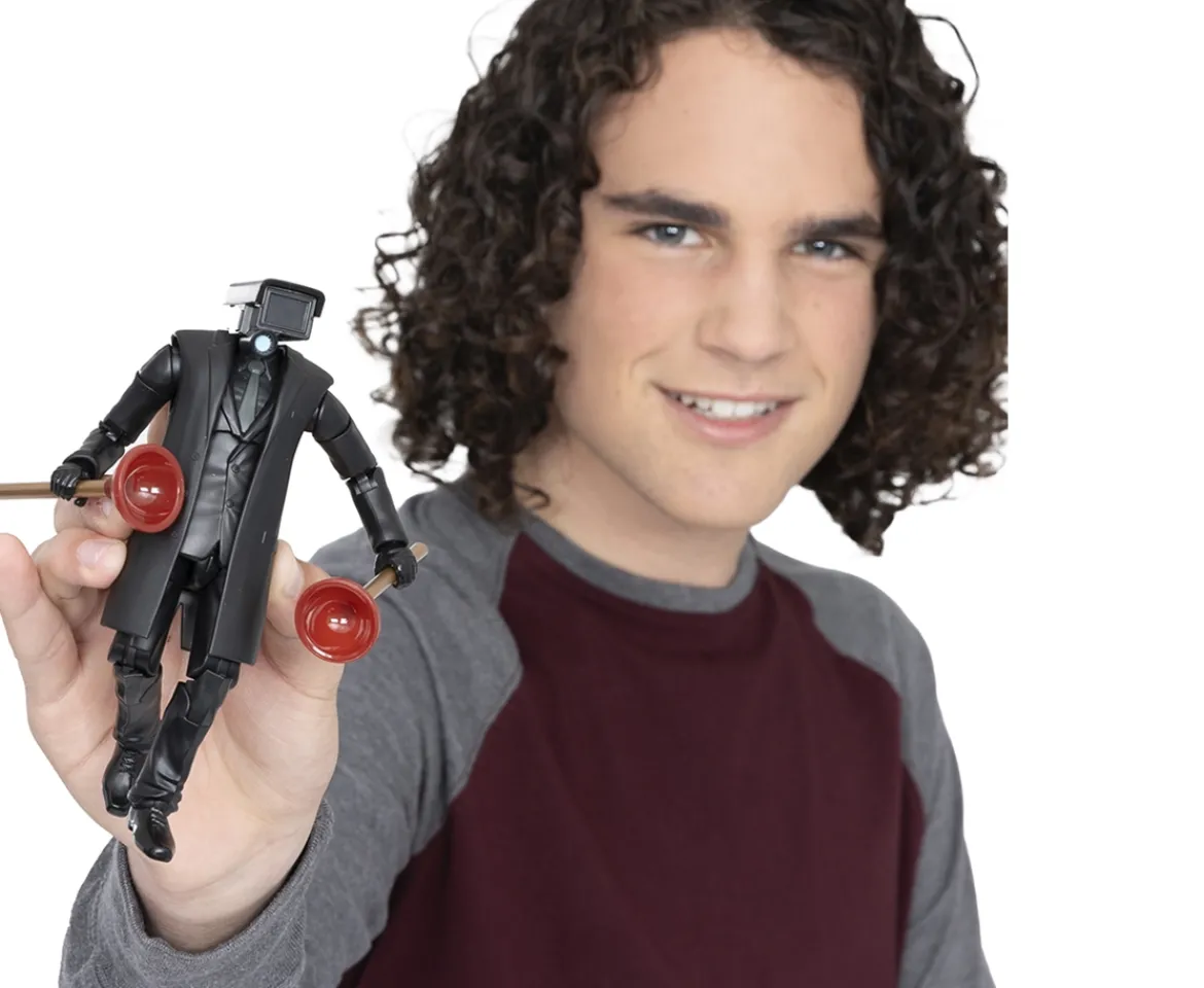 Ken Black Skibidi Toilet Deluxe Figure - TV Plungerman| Action Figures & Playsets