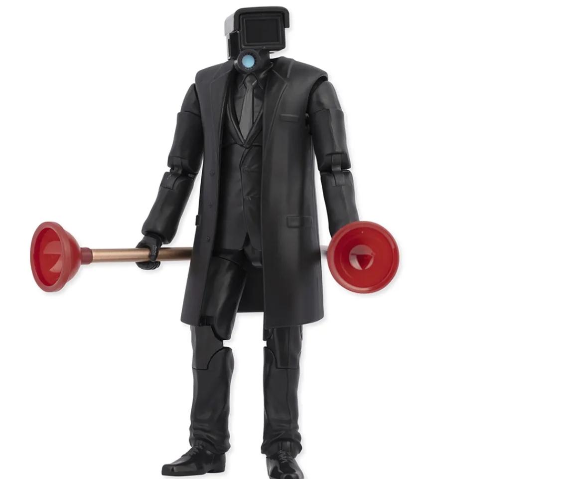 Ken Black Skibidi Toilet Deluxe Figure - TV Plungerman| Action Figures & Playsets