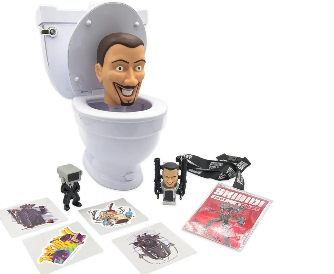 Ken Black Skibidi Toilet Mystery Surprise Toilet Series 1| Action Figures & Playsets