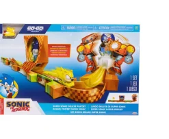 Ken Black Sonic the Hedgehog Go-Go Racers Super Sonic Deluxe Playset| Building & Vehicle Toys