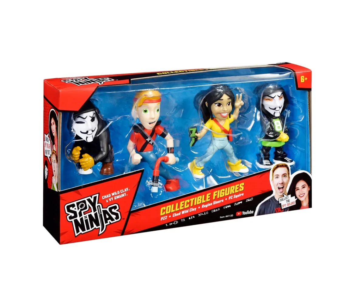 Ken Black Spy Ninjas Collectible 4 Figure Packs| Action Figures & Playsets
