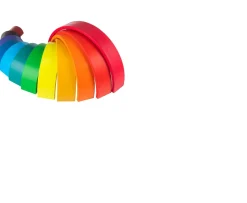 Ken Black Squirrel Play 12 Piece Wooden Rainbow Stacker| Wooden Toys|Preschool & Electronic Learning