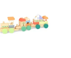 Ken Black Squirrel Play Safari Wooden Stack 'n' Go Train set| Wooden Toys|Preschool & Electronic Learning