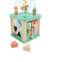 Ken Black Squirrel Play Safari Wooden Sort & Play Activity Cube| Wooden Toys