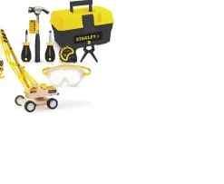 Ken Black Stanley Jr. Crane & Toolbox Set| Action Figures & Playsets