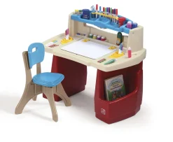 Ken Black Step 2 Deluxe Art Master Activity  Desk| Art & Crafts