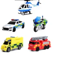 Ken Black Super Wheelz Emergency Team 5 In 1| Building & Vehicle Toys