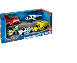 Ken Black Super Wheelz Emergency Team 5 In 1| Building & Vehicle Toys