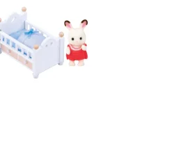 Ken Black Sylvanian Families Chocolate Rabbit Baby Set (Baby Bed)| Dolls & Dollhouses