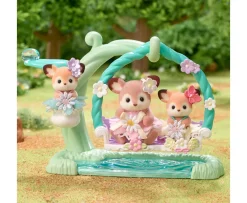 Ken Black Sylvanian Families Deer Babies Floral Swing Set| Dolls & Dollhouses