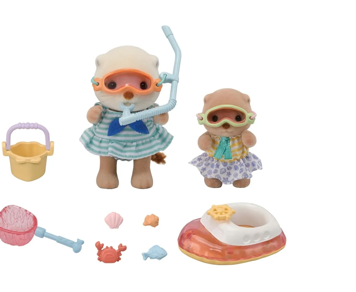 Ken Black Sylvanian Families Sea Otter Sisters Splashy Snorkel Set| Dolls & Dollhouses