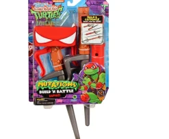 Ken Black Tales of Teenage Mutant Ninja Turtles Build 'N Battle Raphael Ninja Reveal Playset| Action Figures & Playsets