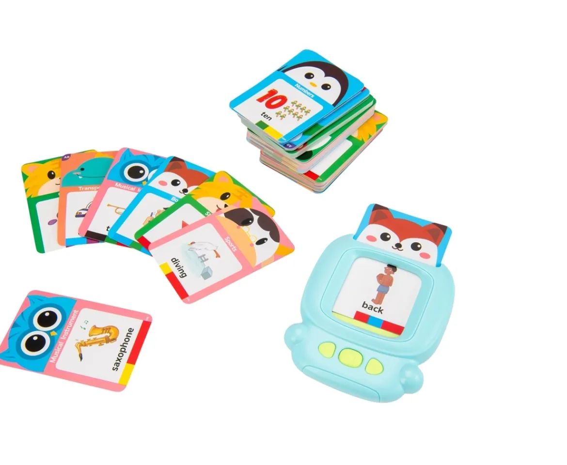 Ken Black Talking Flash Cards Early Educational Toy in Blue| Preschool & Electronic Learning
