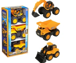 Ken Black Teamsterz JCB Tough Trucks 3 Pack| Building & Vehicle Toys