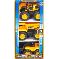 Ken Black Teamsterz JCB Tough Trucks 3 Pack| Building & Vehicle Toys