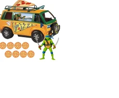 Ken Black Teenage Mutant Ninja Turtles: Mutant Mayhem – Pizza Fire Van and Leonardo Action Figure| Action Figures & Playsets