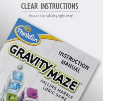 Ken Black Thinkfun Gravity Maze - Falling Marble Logic Maze Game| Ravensburger|Board Games