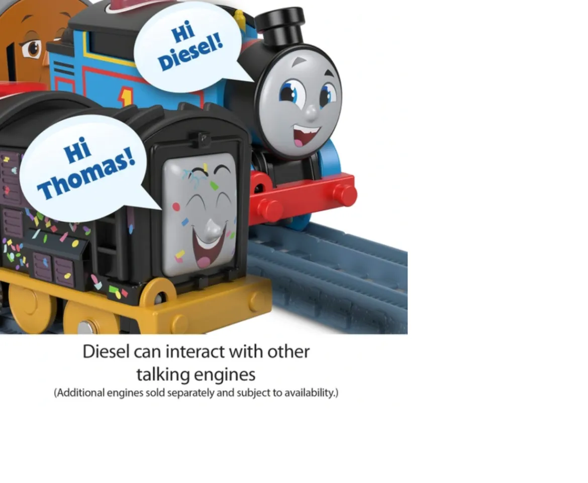 Ken Black Thomas & Friends All Engines Go! Talking Diesel Motorised Train Engine| Preschool & Electronic Learning