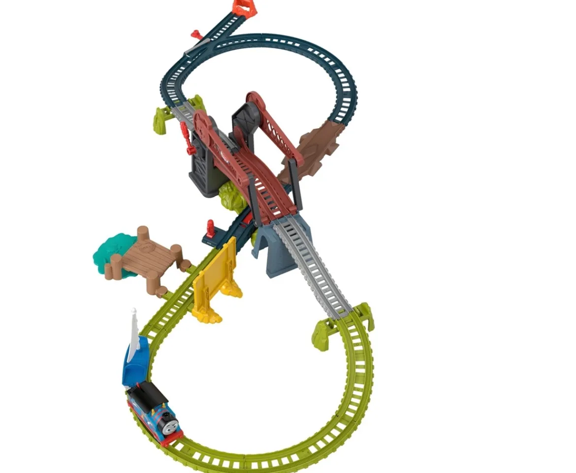 Ken Black Thomas & Friends Bridge Lift Thomas & Skiff Track Playset| Preschool & Electronic Learning