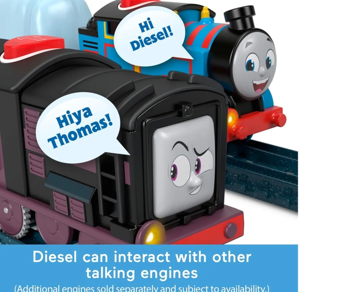 Ken Black Thomas & Friends Talking Diesel Motorised Train Engine| Preschool & Electronic Learning