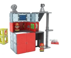 Ken Black Tile Town Fire Station Tile Set| Building & Vehicle Toys