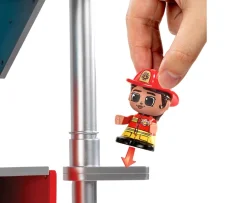 Ken Black Tile Town Fire Station Tile Set| Building & Vehicle Toys