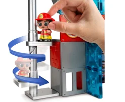 Ken Black Tile Town Fire Station Tile Set| Building & Vehicle Toys