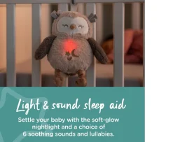 Ken Black Tommee Tippee Ollie the Owl Deluxe Light and Sound Baby Sleep Aid| Toys & Gifts
