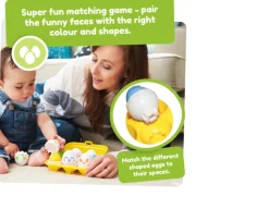 Ken Black TOMY Toomies Hide and Squeak Eggs| Preschool & Electronic Learning