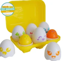 Ken Black TOMY Toomies Hide and Squeak Eggs| Preschool & Electronic Learning