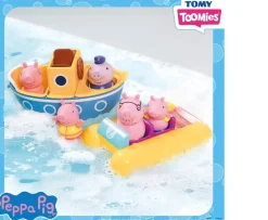 Ken Black TOMY Toomies Peppa Pig Boat Adventure Set| Preschool & Electronic Learning
