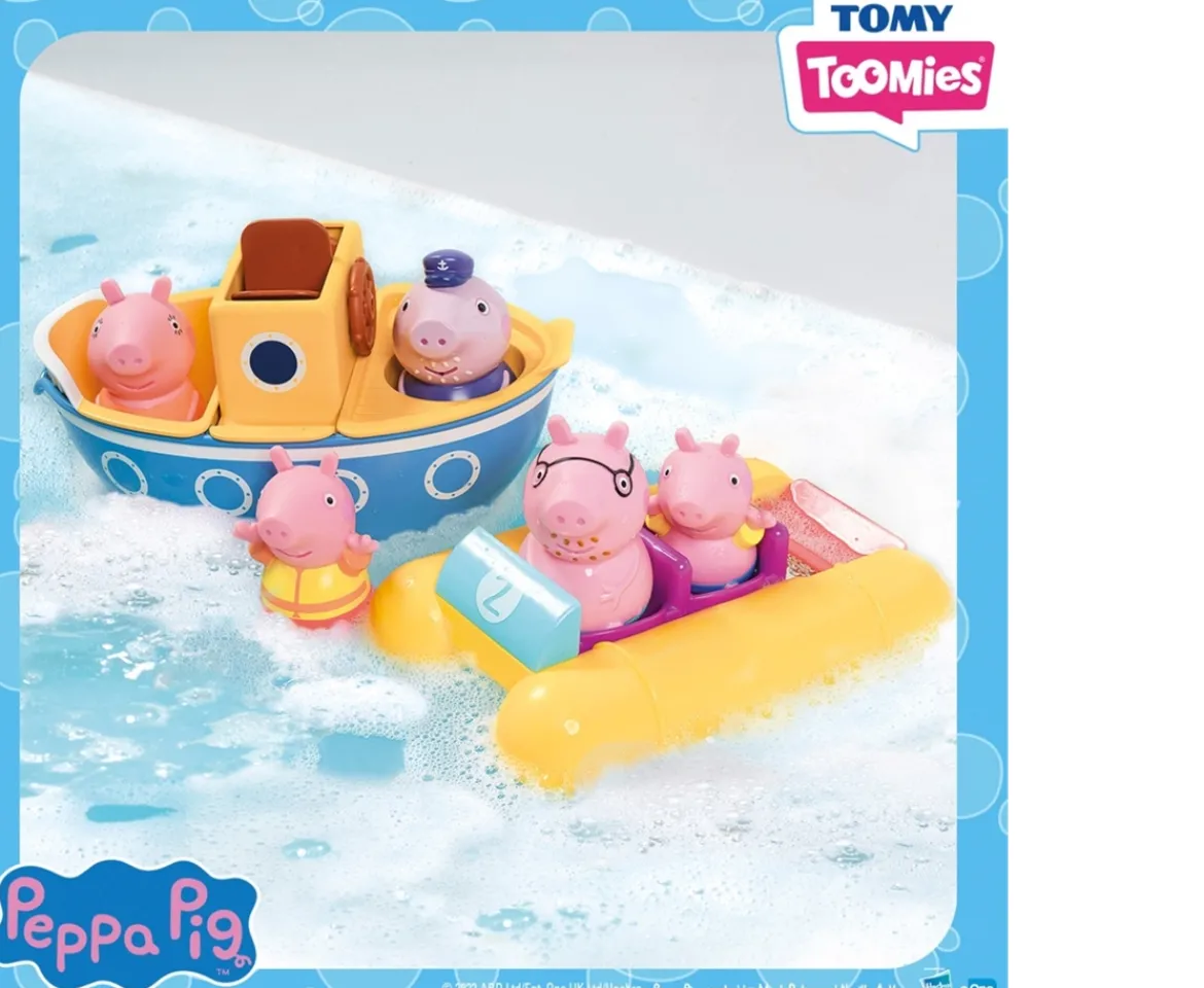 Ken Black TOMY Toomies Peppa Pig Boat Adventure Set| Preschool & Electronic Learning