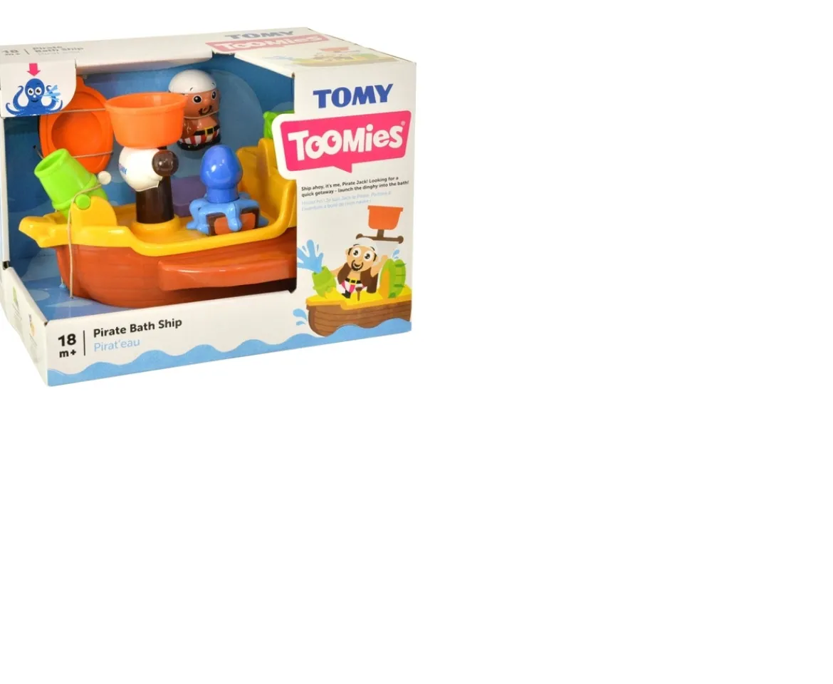 Ken Black TOMY Toomies Pirate Ship Bath Toy| Preschool & Electronic Learning